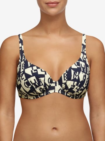 Chantelle Bikinitop donkerblauw/wit