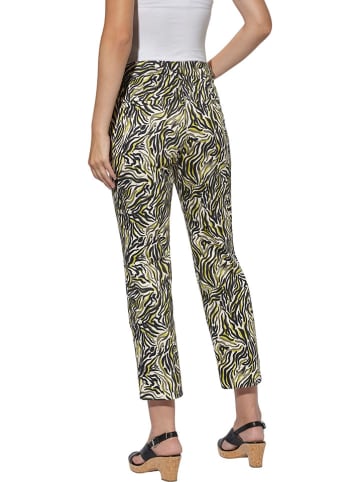Heine Dżinsy - Slim fit - w kolorze czarno-żółto-białym