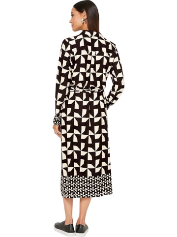 Heine Hemdkleid in Schwarz/ Creme