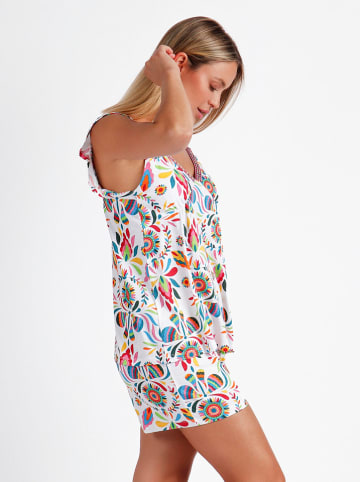 admas Pyjama in Weiß/ Bunt