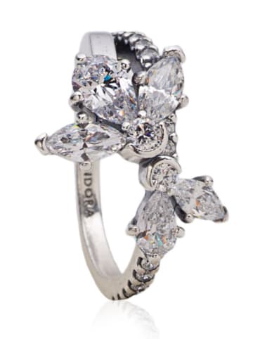 Pandora Silber-Ring mit Edelsteinen
