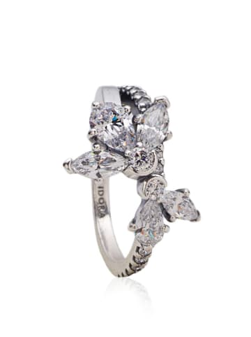Pandora Silber-Ring mit Edelsteinen