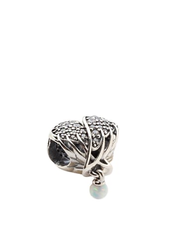 Pandora Silber-Bead mit Zirkonia und Opal