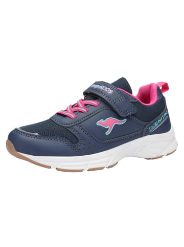 Kangaroos Sneakers "K-Ni Keno" in Dunkelblau/ Pink