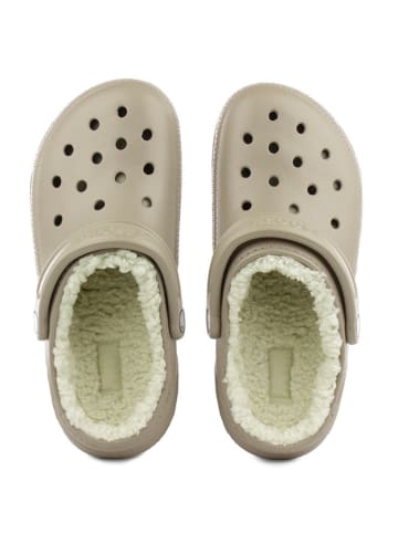 Crocs Chodaki "Classic Lined" w kolorze beżowym