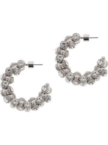 Otazu Halfcreolen met Swarovski kristallen