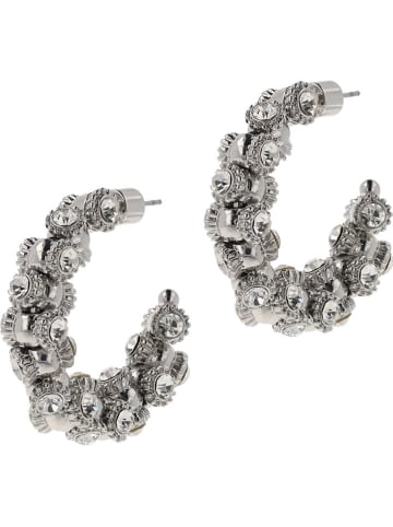 Otazu Halbcreolen mit Swarovski Kristallen