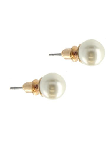 Otazu Vergulde oorstekers met Swarovski parels