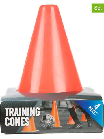 Toi-Toys Pachołki (4 szt.) w kolorze pomarańczowym - 9 x Ø 14,5 cm - 3+