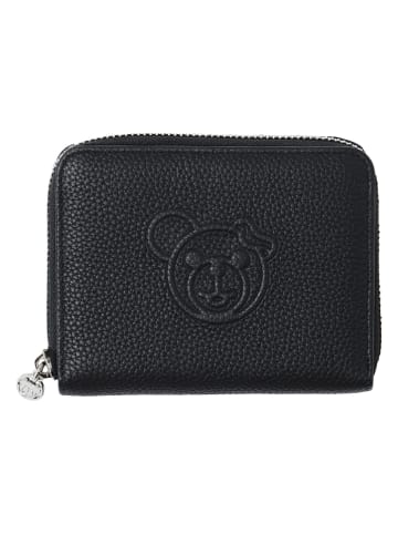 TATUUM Skórzany portfel w kolorze czarnym - 13 x 8 cm