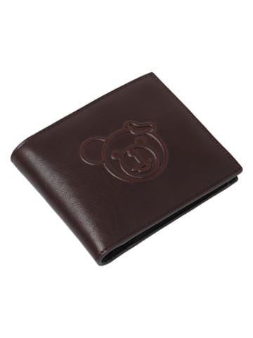 TATUUM Leren portemonnee bruin - (B)9 x (H)11 cm