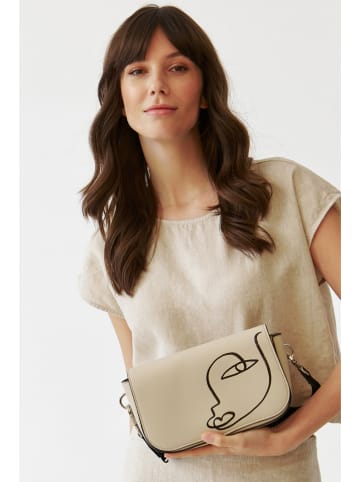 TATUUM Umhängetasche in Creme - (B)23 x (H)14 x (T)5 cm