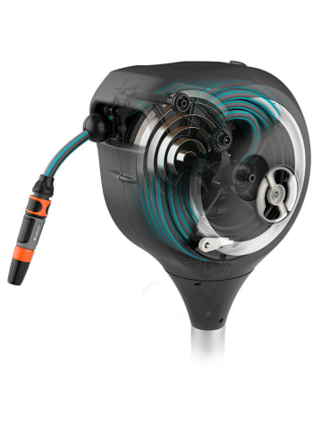 Gardena Terrassen-Schlauchbox "Roll Up S - 15 m" in Grau