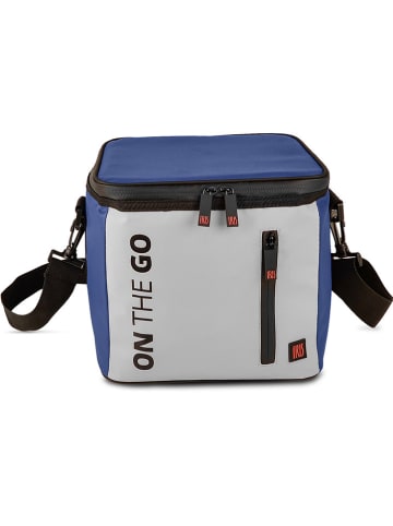 IRIS Barcelona Koeltas "On the go" lichtgrijs/blauw - (B)20 x (H)22,5 x (D)25 cm