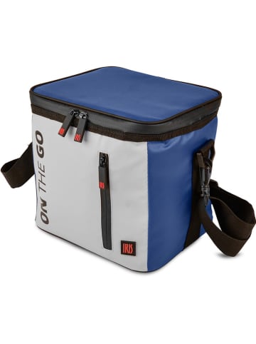 IRIS Barcelona Koeltas "On the go" lichtgrijs/blauw - (B)20 x (H)22,5 x (D)25 cm