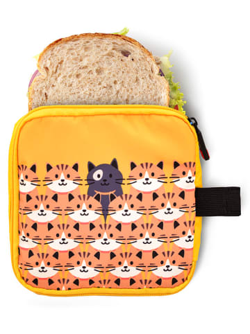 IRIS Lunchtas geel/wit - (B)16 x (H)16 cm