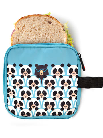 IRIS Lunchtas lichtblauw/wit - (B)16 x (H)16 cm