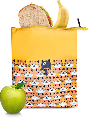 IRIS Snacktas geel/wit - (B)24 x (H)29,2 cm