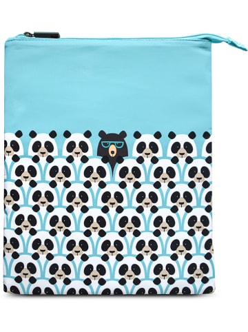 IRIS Snacktas lichtblauw/wit - (B)24 x (H)29,2 cm