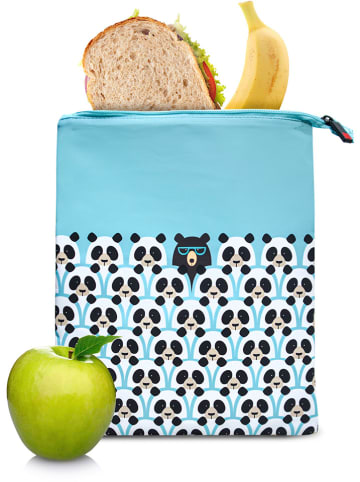 IRIS Snacktas lichtblauw/wit - (B)24 x (H)29,2 cm