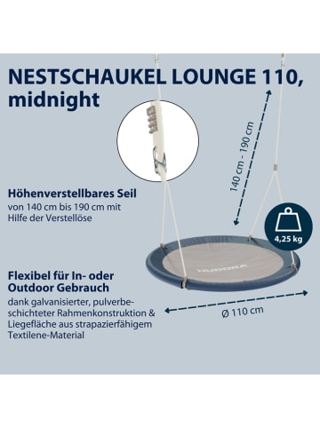 Hudora Huśtawka "Lounge" - Ø 110 cm - 3+
