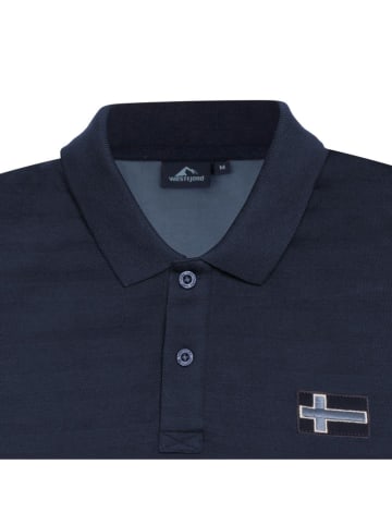 Westfjord Poloshirt "Skogar" donkerblauw