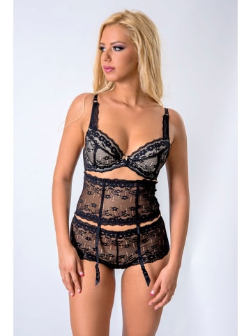 Valea Strumpfhalter "Honorata" in Schwarz