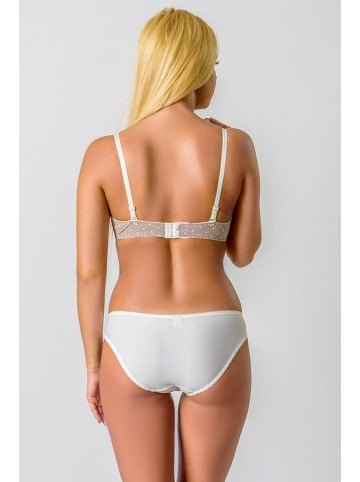 Valea Slip "Ina" in Taupe/ Weiß