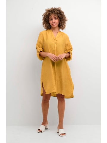 Cream Jurk oranje