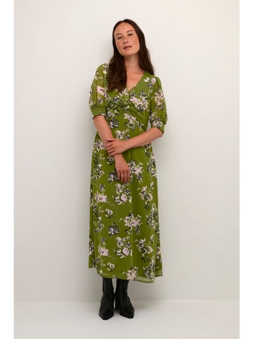 Kaffe Kleid in Khaki/ Rosa