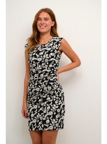 Kaffe Kleid in Schwarz/ Creme