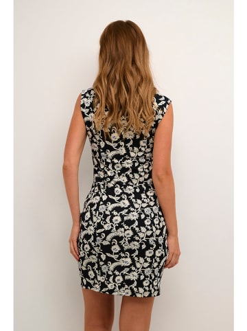 Kaffe Kleid in Schwarz/ Creme