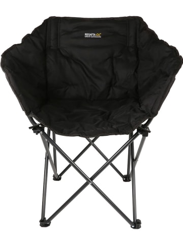 Regatta Campingstuhl "Navas" in Schwarz - (B)50 x (H)86 x (T)45 cm