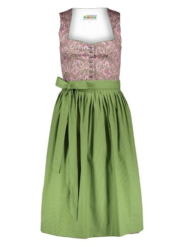 Berwin & Wolff Dirndl in Rosa/ Grün