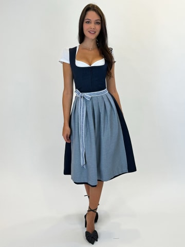 Schmuckstück by Alpenherz Dirndl "Josephina" in Dunkelblau/ Hellblau