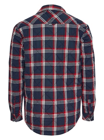 Tommy Hilfiger Hemdjacke in Dunkelblau/ Rot