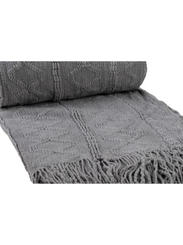 Romimex Wohndecke in Grau - (L)200 x (B)130 cm