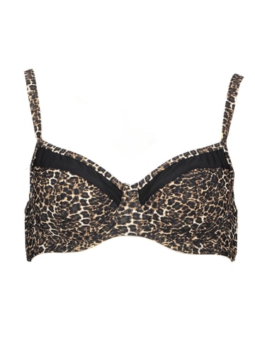 LASCANA Bikinitop beige/zwart