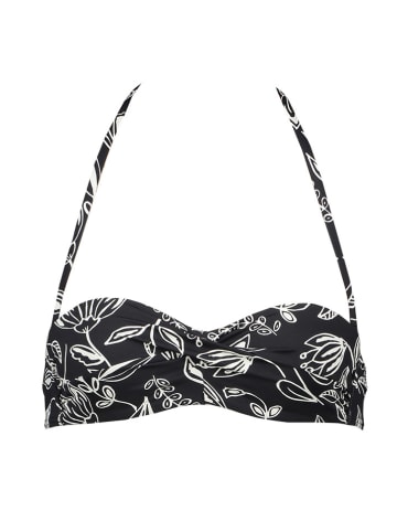 Vivance Bikini-Oberteil in Schwarz/ Weiß