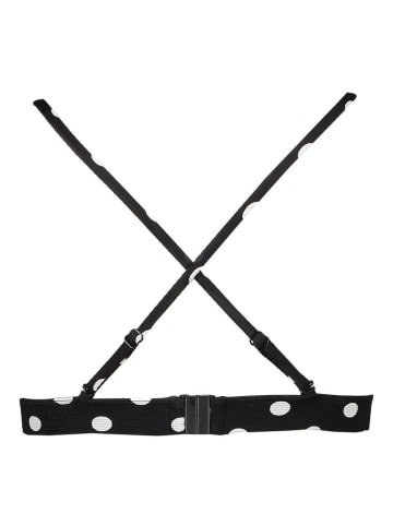LASCANA Bikini-Oberteil in Schwarz/ Weiß