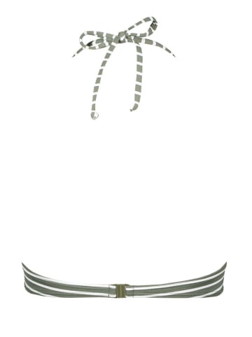 s.Oliver Bikini-Oberteil in Oliv/ Weiß