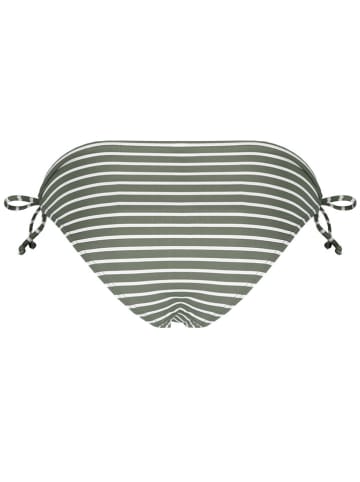 s.Oliver Bikini-Hose in Grün/ Weiß