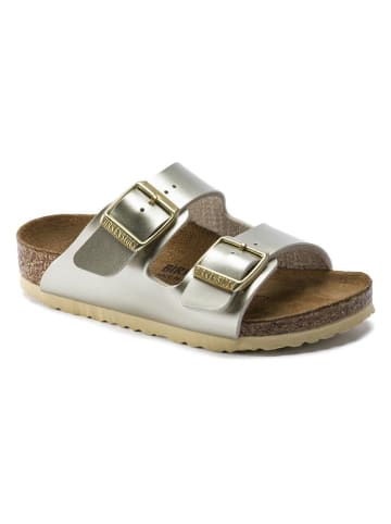 Birkenstock Pantoletten "Arizona" in Gold - Weite N