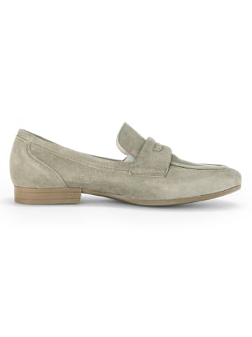 Gabor Skórzane slippersy w kolorze khaki