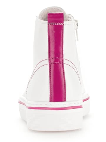 Gabor Leren sneakers wit/roze