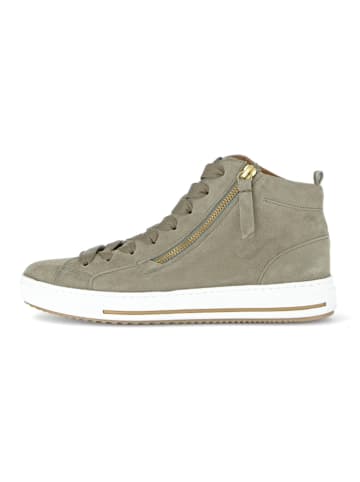 Gabor Leren sneakers kaki