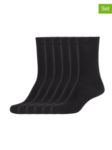 s.Oliver 6er-Set: Socken in Schwarz