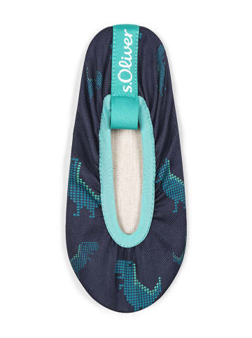 s.Oliver Pantoffels donkerblauw
