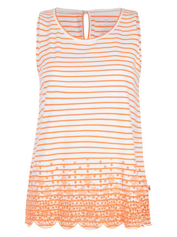 LIEBLINGSSTÜCK Top "Derya" in Orange/ Weiß