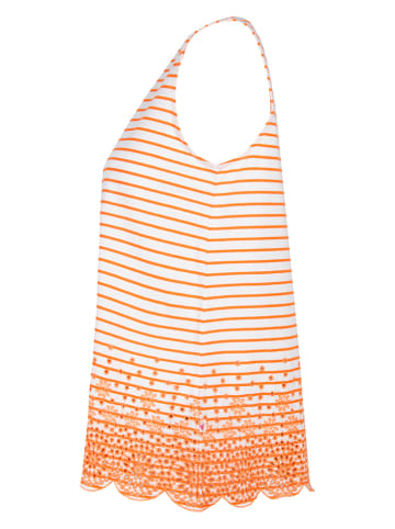 LIEBLINGSSTÜCK Top "Derya" in Orange/ Weiß